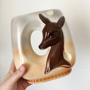 Sold on Ⓜ️ Vintage 1940’s Mid Century Royal Copley Ceramic Vase - Art Deco